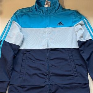 Adidas Kids Tri-Tone Blue Jacket